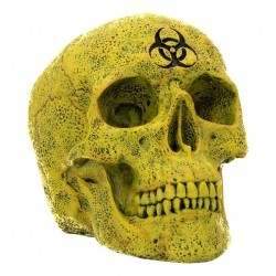 Żółta Czaszka - Biohazard Skull 18 cm